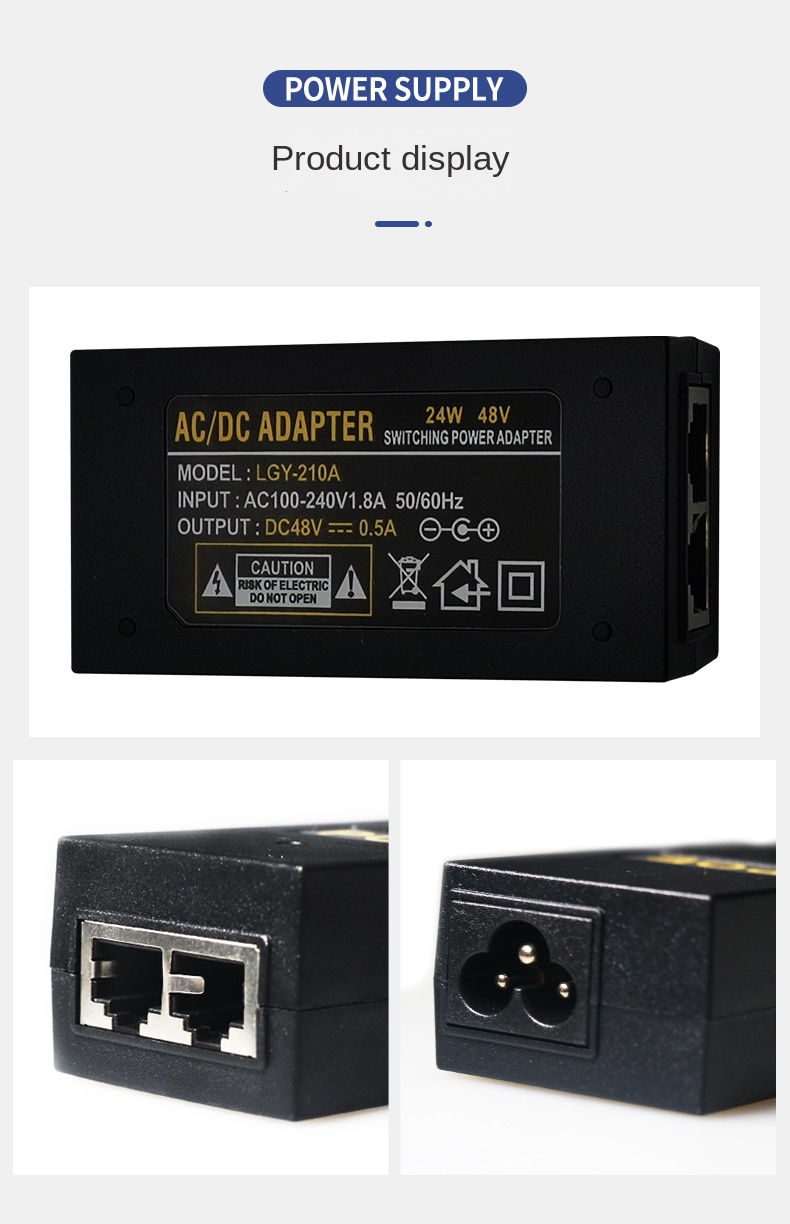 POE Gigabit Power 48V0.5A/24V  - Power Over Ethernet avaliação e preço