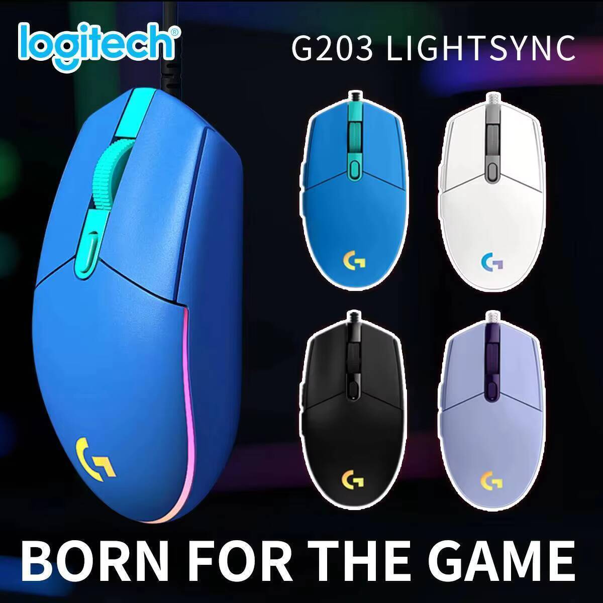 Mouse com Fio Logitech G203 LI - Logitech Mouse G203 avaliação e preço