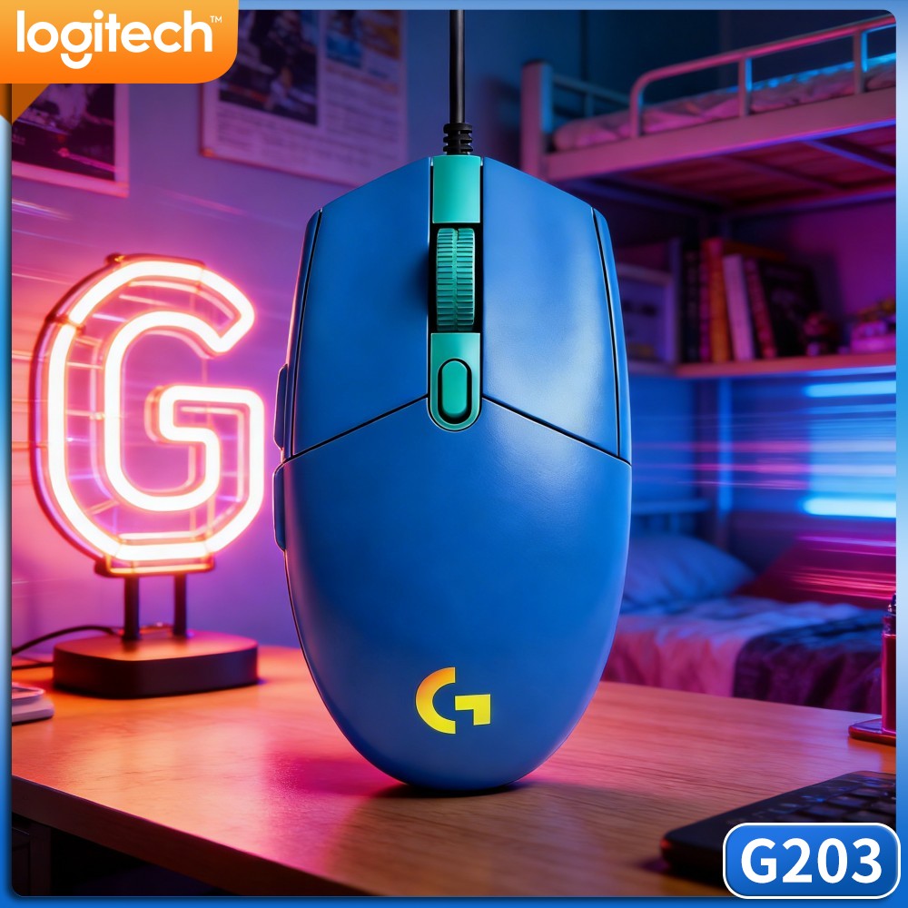 Mouse Gamer com Fio Logitech G - Logitech Mouse G203 avaliação e preço